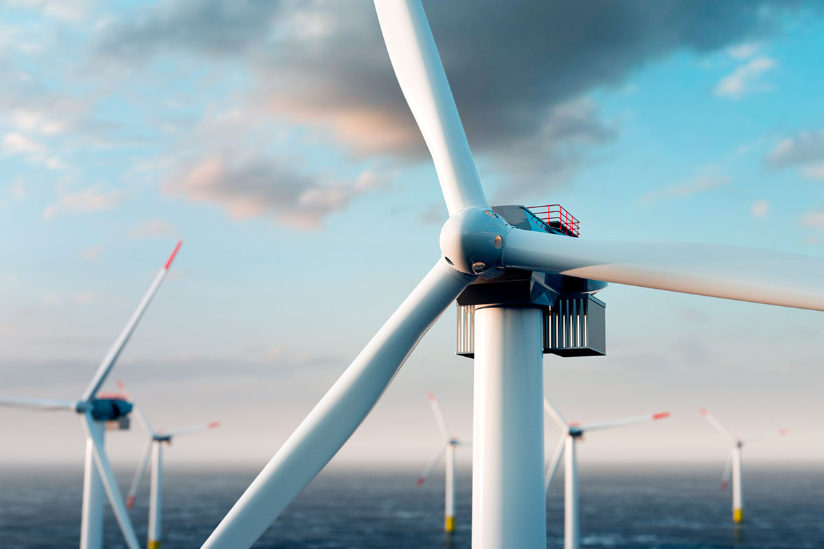 Wind turbines offshore